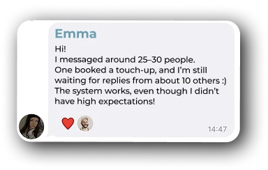 Artist feedback — the system works